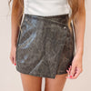 Olive Snakeprint Skort