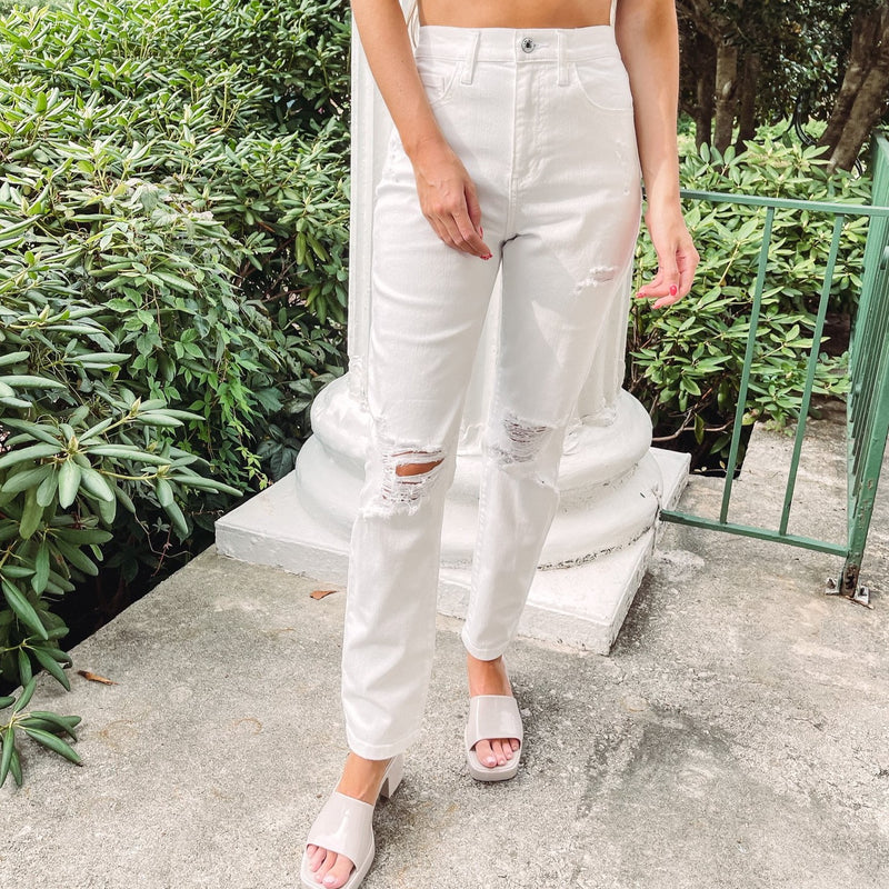 White Mom Jeans