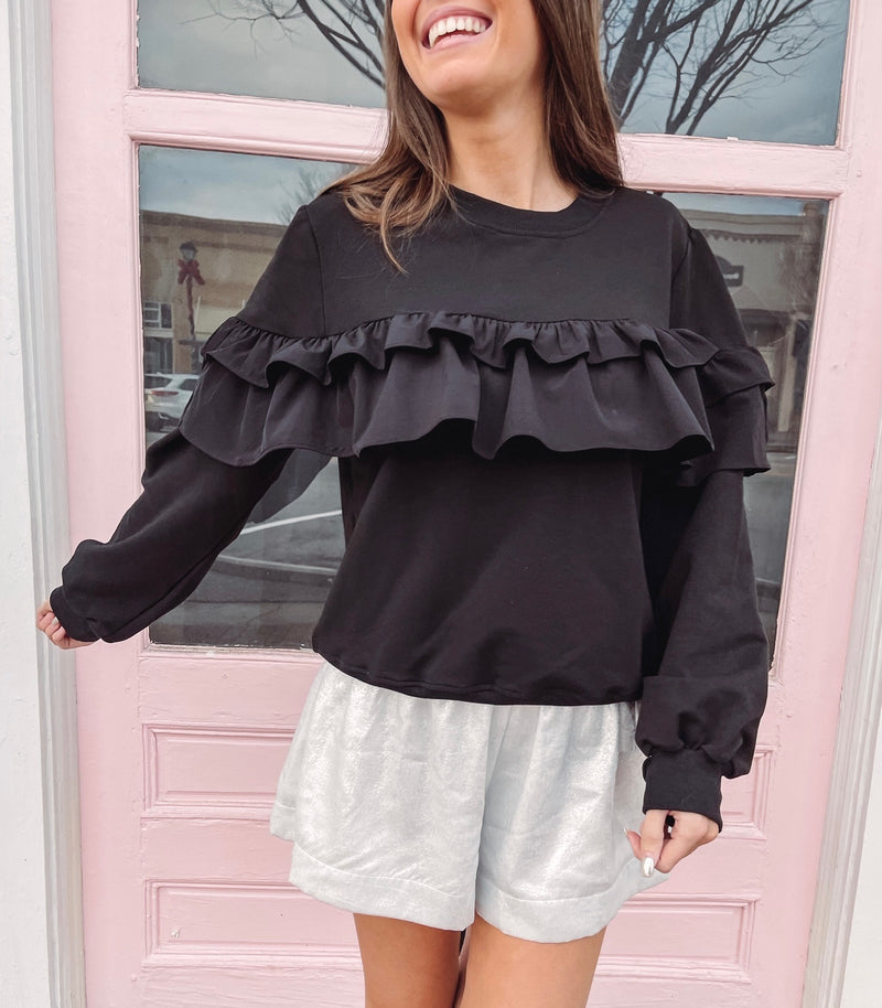 Ruffle Pullover