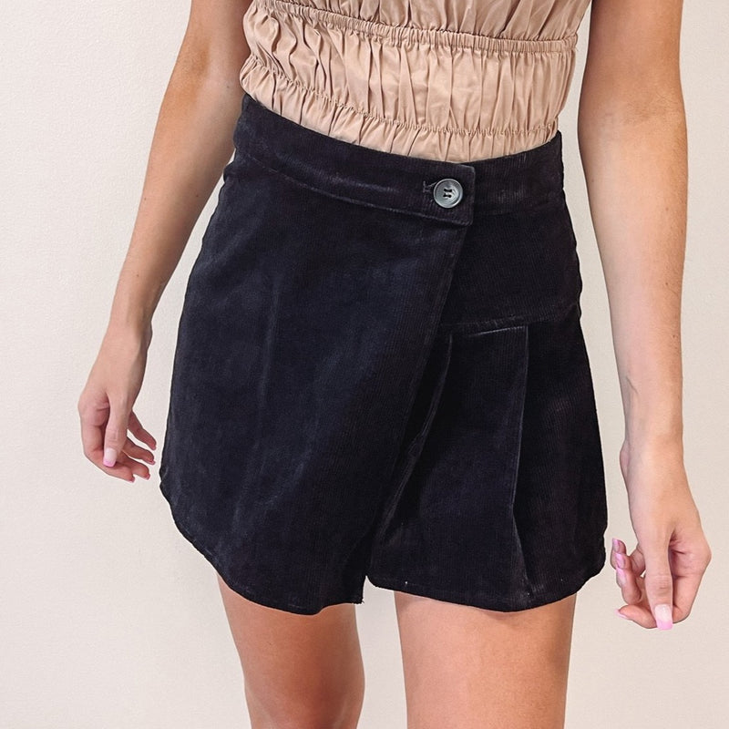 Corduroy Mini Skort