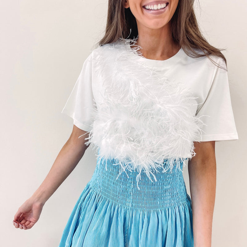 White Feather Tee