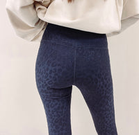 Charcoal Leopard Leggings