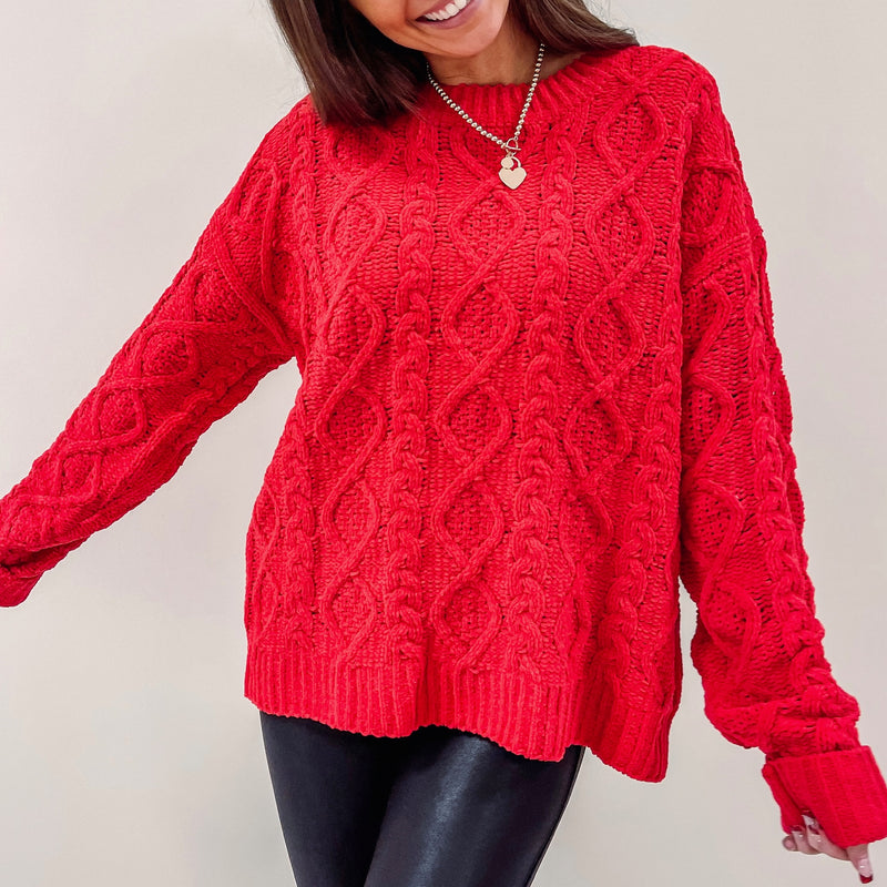 Alexis Red Sweater