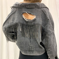 Rhinestone Denim Jacket