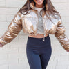 Gold Puffer Jacket