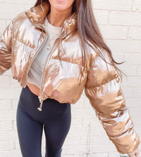 Gold Puffer Jacket