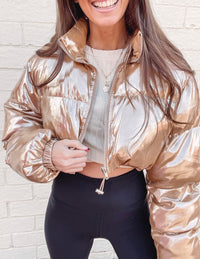 Gold Puffer Jacket