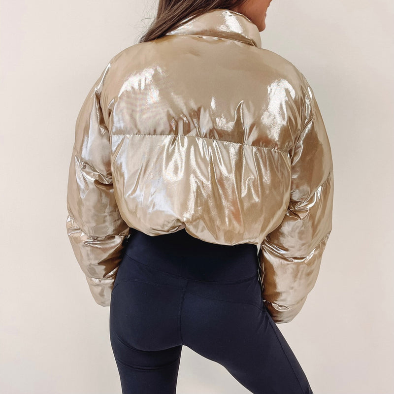 Gold Puffer Jacket