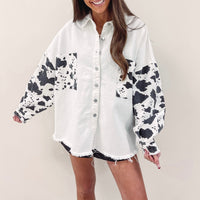 Cowprint Shacket