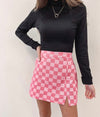 Checkered Pink Skirt