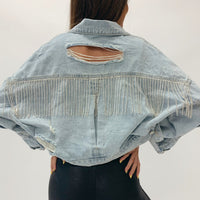 Rhinestone Denim Jacket