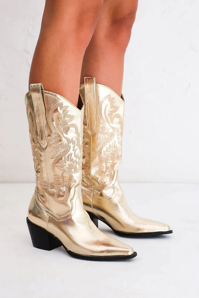 Danilo Boot - Gold Metallic