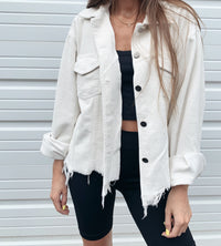 Cream Cord Jacket