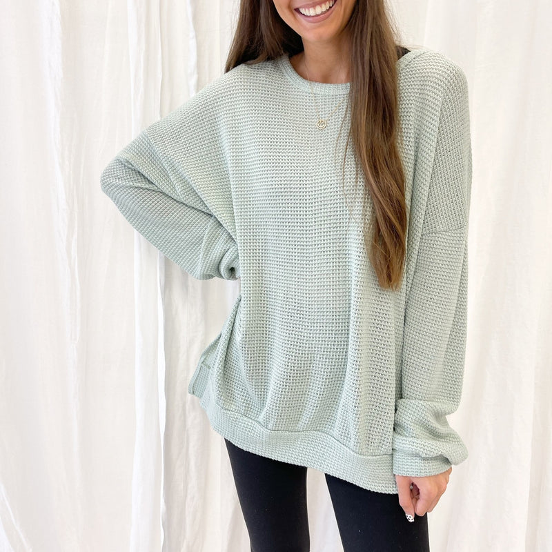 Savannah Waffle Pullover