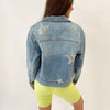 Snakeprint Star Denim Jacket