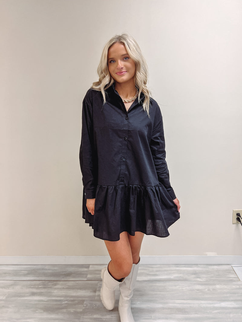 Black Shirt Dress