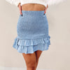 Rylee Smocked Skirt - Blue