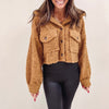 Maggie Teddy Cropped Jacket