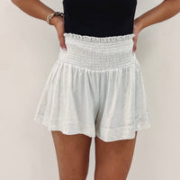 Adair Sparkle Shorts - Silver