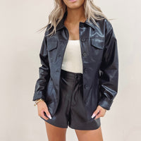 Bonnie Leather Shacket