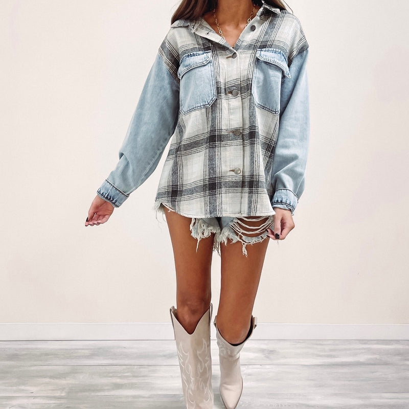 Denim/Flannel Jacket