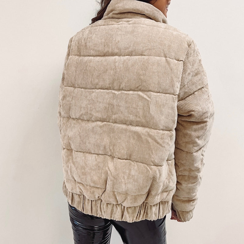 Cord Puffer Jacket