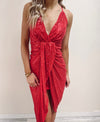 Candace Red Sequin Dress