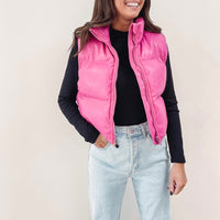 Pink Puffer Vest