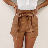 Kerrie Faux Leather Shorts