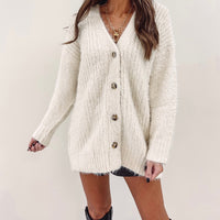 Fuzzy Oversized Cardigan