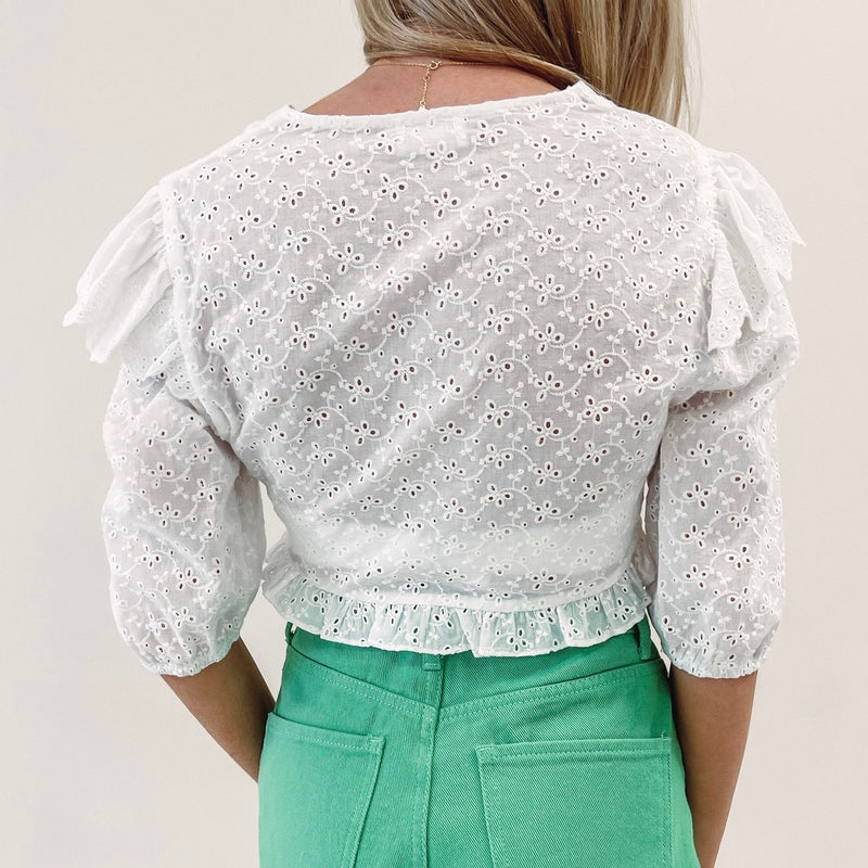 Chloe Eyelet Top