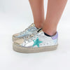 Metallic Platform Sneakers