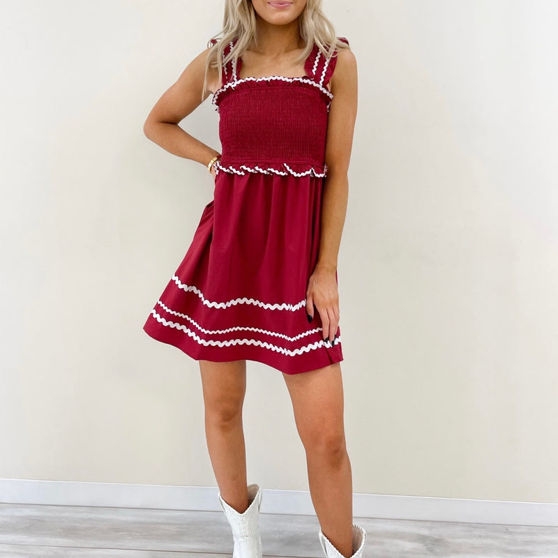 Sam Crimson Dress