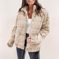 Cord Puffer Jacket