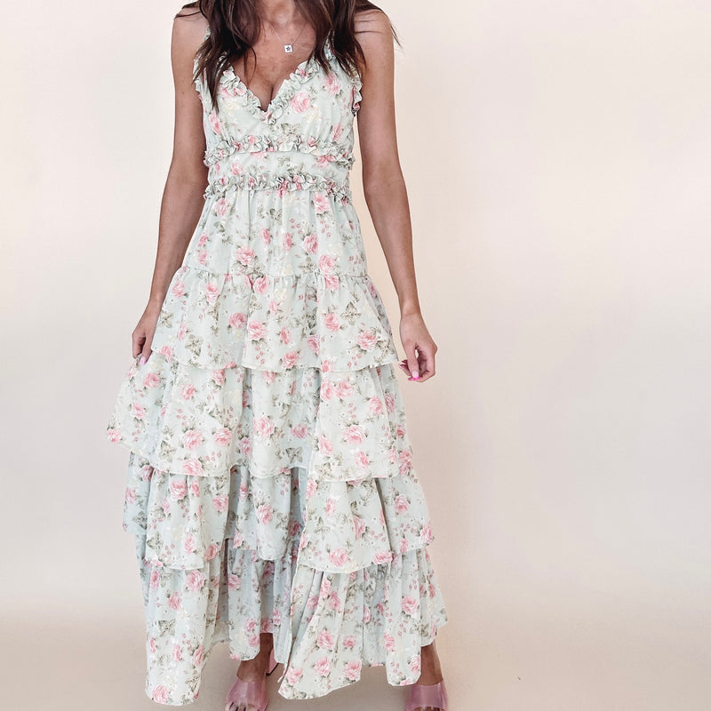 Blaire Tiered Floral Dress