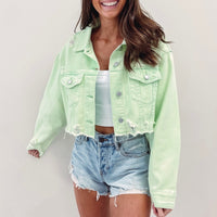 Lime Denim Jacket