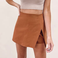 Brown Mini Skirt