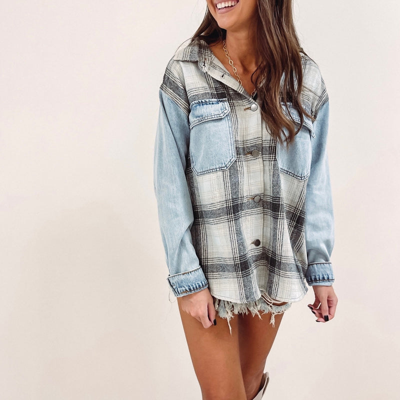 Denim/Flannel Jacket