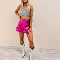 Lula Sequin Crop Top