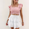 Sammy Smocked Crop Top