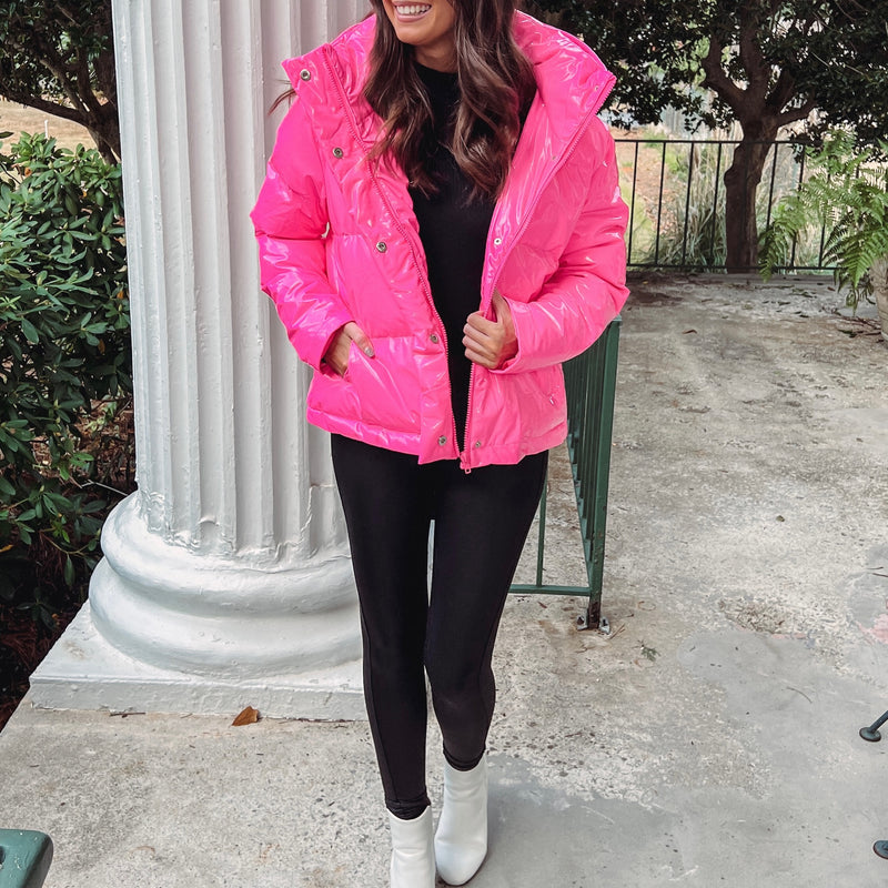 Barbie Pink Puffer Jacket