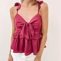 Isabella Top - Burgundy