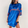 Sparkle Jersey - Blue + Orange