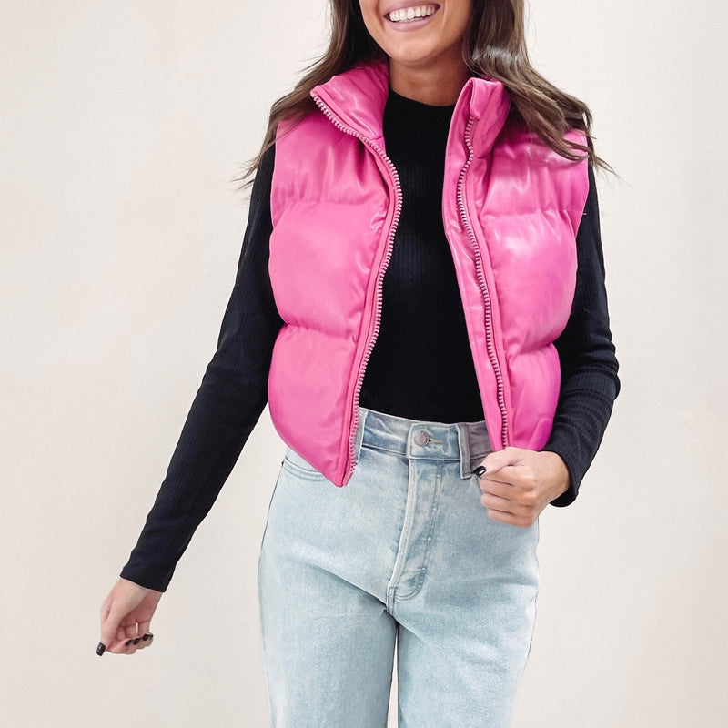 Pink Puffer Vest