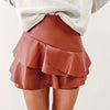 Alisha Leather Skort