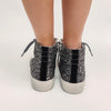 Black Glitter High Top Sneakers