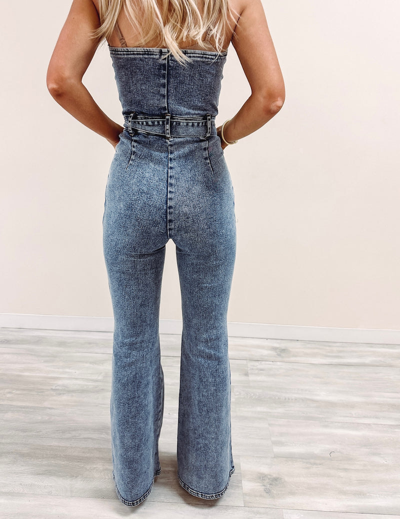 Morgan Denim Jumpsuit