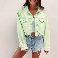 Lime Denim Jacket