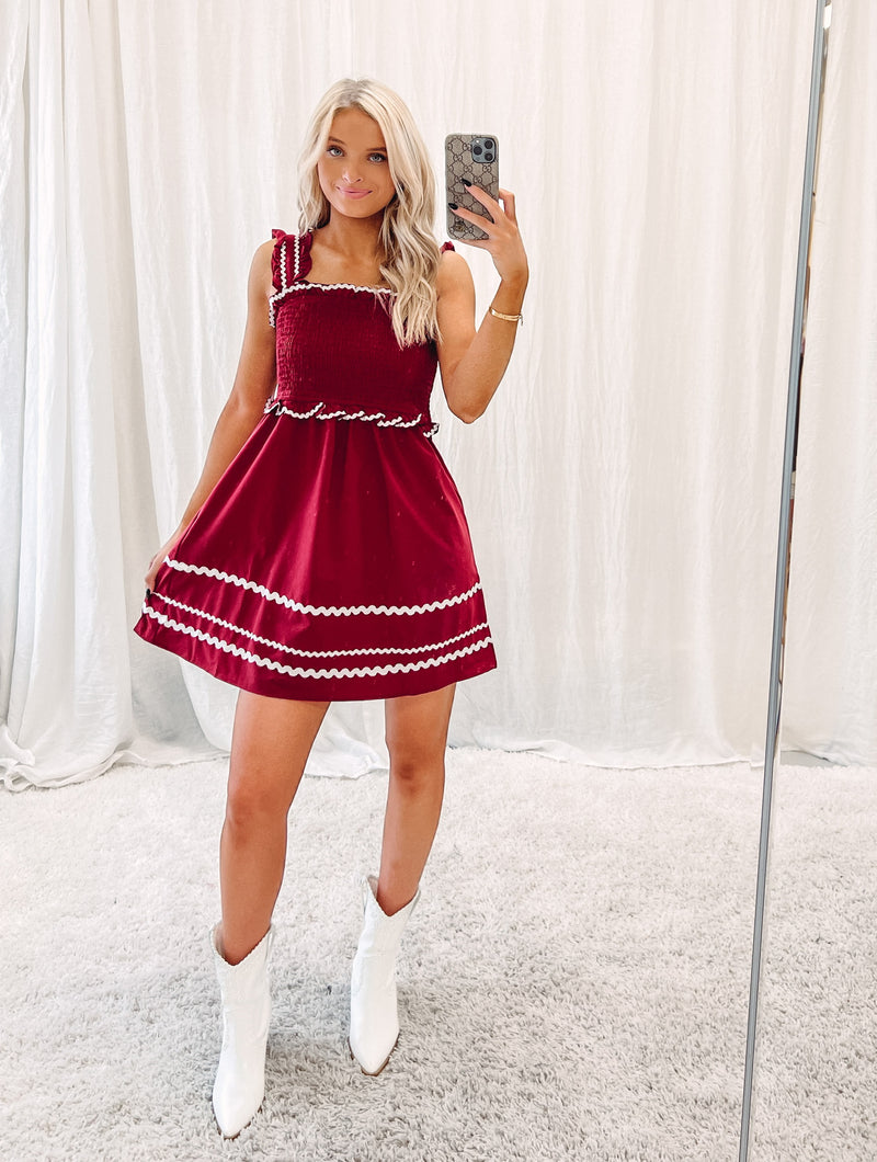 Sam Crimson Dress