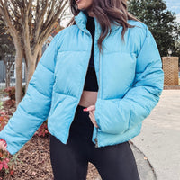 Blue Puffer Jacket